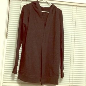 Active Life Hooded Open Front Sweatshirt